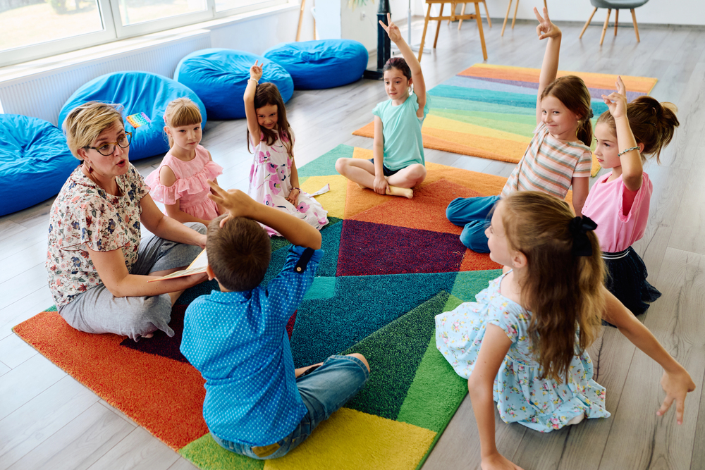 Circle time in a preschool